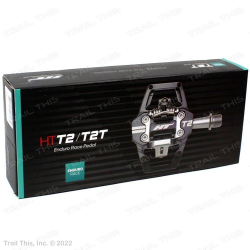 HT Components T2 Enduro Race Bike Style Bicycle CrMo Pedals Red - Picture 3 of 4