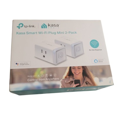 TP-Link Kasa Smart Wi-Fi Plug Mini 2-Pack | No Hub Required | Alexa & Google