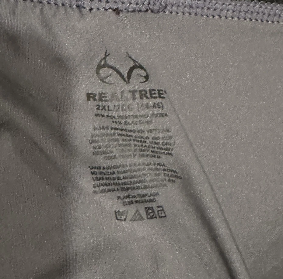 REALTREE Layering Thermals, Long Johns, Size 2XL (XXL), New With Tags - Image 3 of 4