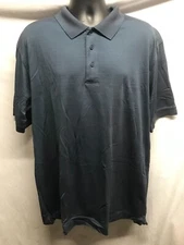 Mens Cutter & Buck Polo Blue Solid Athletic Wear Golf Shirt Size XL