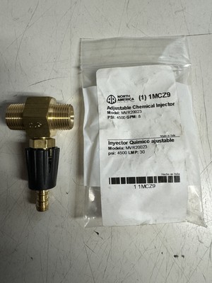 Dayton Adjustable Chemical Injector 1MCZ9, 4.0 to 5.5 GPM, 2.3mm Orifice 4500PSI