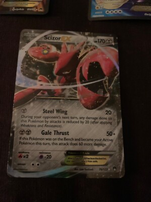 pokemon card scizor ex Scizor EX 119/122 Breakpoint Full Art Ultra Rare Holo Pokemon Card Nea main image 1