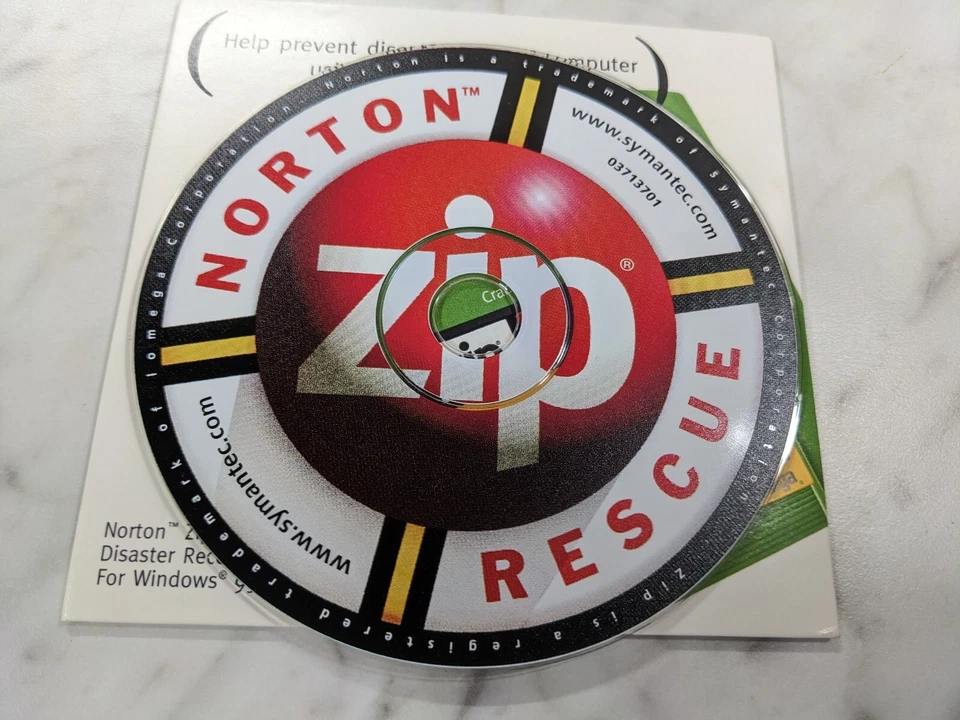 Iomega Zip Software CD-ROM Norton Rescue PC Windows 95 & 98 Recovery SYMANTEC - Image 3 of 4