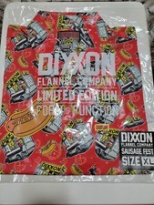 Dixxon Red Sausage Fest Mens XL Extra Large Button Up Party Shirt NEW NIB