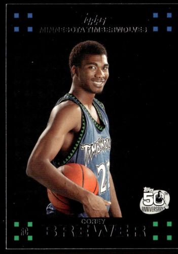 2007-08 Topps Corey Brewer Rookie Minnesota Timberwolves #117 - Picture 1 of 2