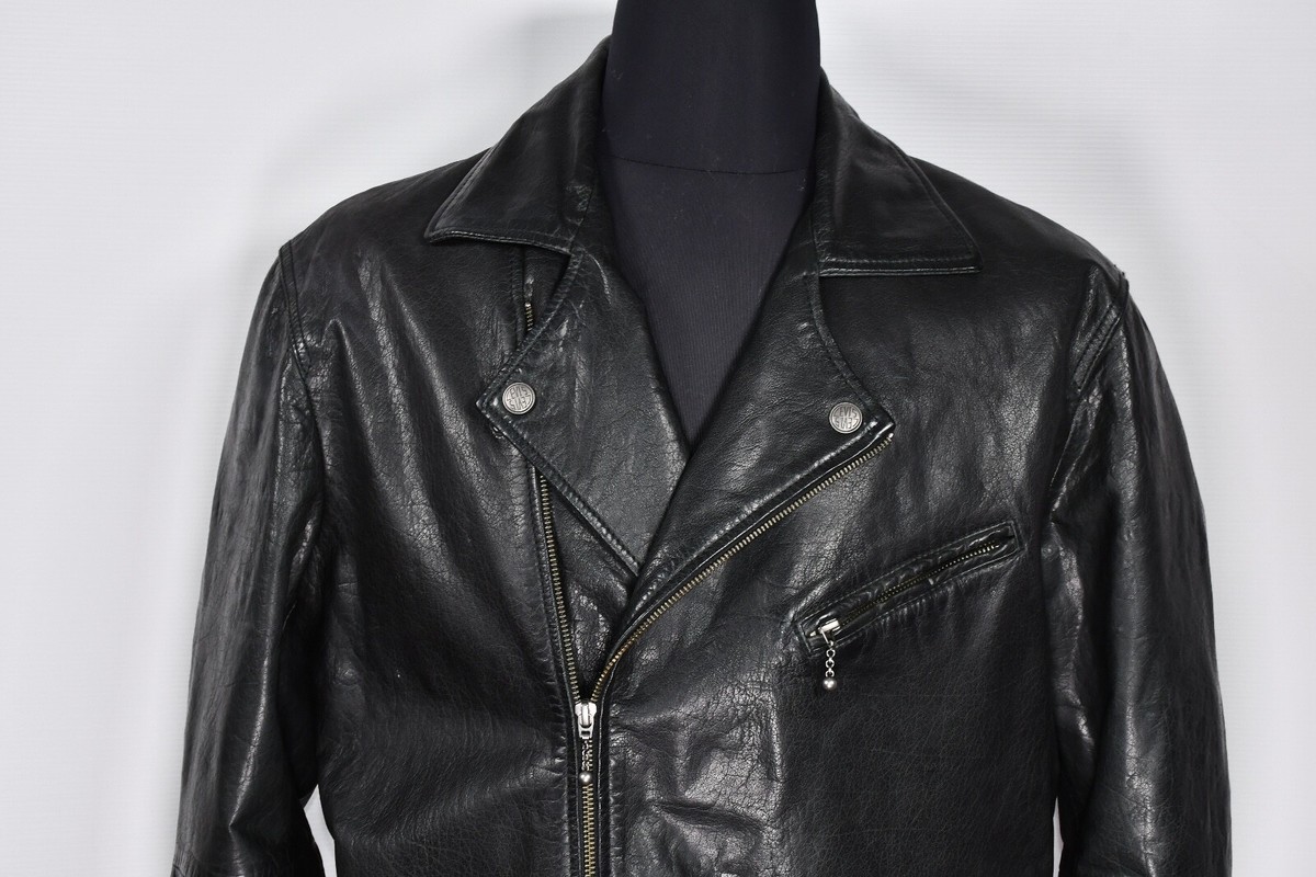 Levi’s / Buffalo Leather Black Biker Jacket /S/牛革/BLK/139740000 Levi's Buffalo Leather Black Biker Men's Jacket size XL | eBay