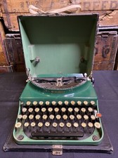 1930s Remington Portable 3 Duo Tone Typewriter w/Case - Green - Tested/Works! thumbnail