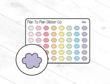 1066~~Small Doodle Cloud Planner Stickers.