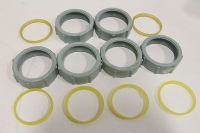 Lot of (6) Ipex Enfield W232 156232 2'' Union Nut Nuts w/ Elastolive Gaskets 