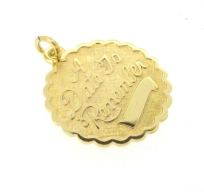 Charm LaMode A DATE TO REMEMBER Sterling Silber Goldplatte besonderer Anlass