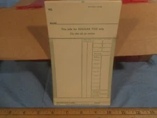 25 SIMPLEX VTG Genuine Time Clock Cards for Junk Journal Ephemera/ Scrapbooking