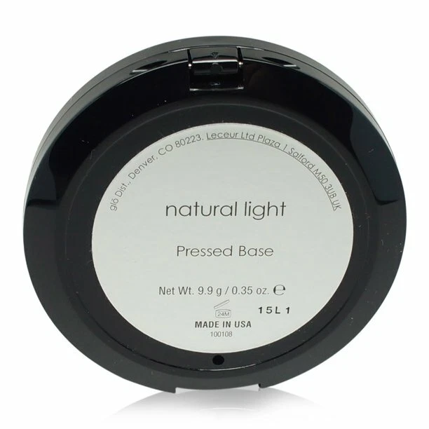 gloMinerals Pressed Base Natural Light .35 oz / 9.9 grams new in Box - Image 2 of 2