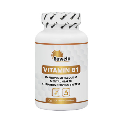 SOWELO VITAMIN B1 THIAMINE 100mg TABLETS