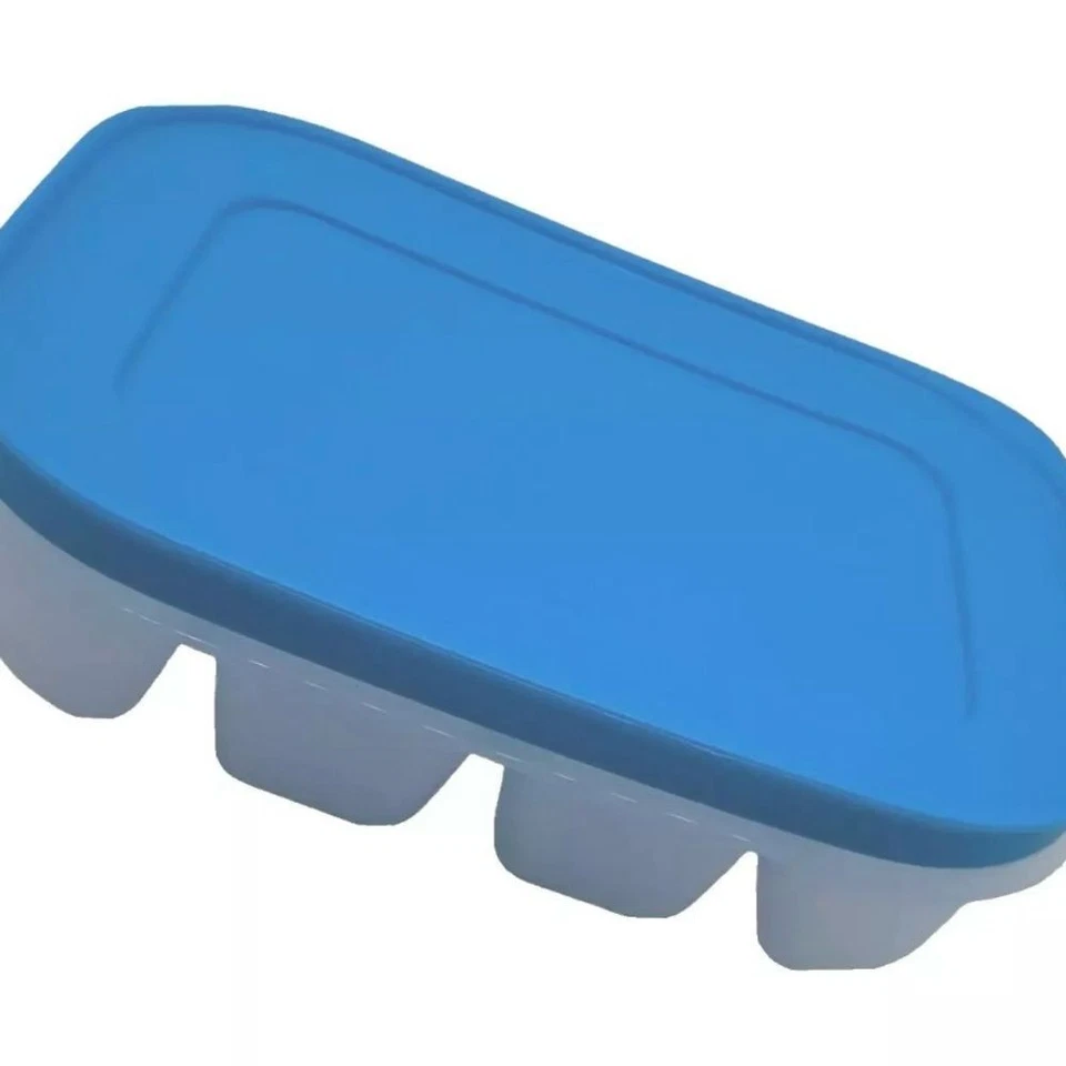 Mini bandeja para cubitos de hielo de silicona Tupperware Freezer Mates 12 ranuras para cubos azul nuevo con etiquetas Foto 3 de 4