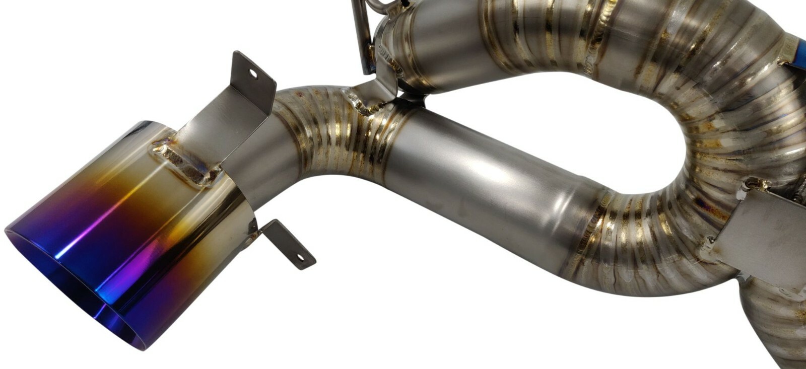 Fit Ferrari F8 Tributo 20-22 Titanium 76mm X-Pipe Exhaust System with Valves