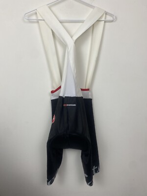 Castelli Rosso Corsa Bib Shorts Size S Progetto X2 White Womens
