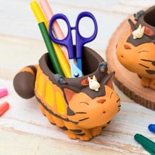 Japan Studio Ghibli My Neighbor Totoro Pen Stand Cat Bus snd Small Totoro