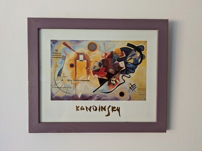 Wassily Kandinski Gerahmter Druck Abstrakt 1992 SIAE Poster Maestri Della Pittura