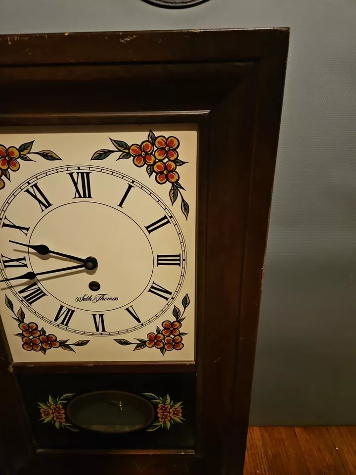 Reloj de Pared Vintage Seth Thomas General Time Redding Modelo E899-900 Edición 1 Foto 4 de 4