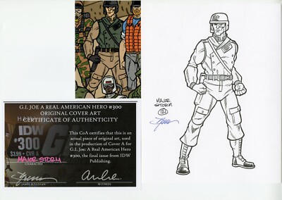 GI JOE #300 MAJOR STORM #121 ORIGINAL COVER ART IDW by JAMIE SULLIVAN with COA