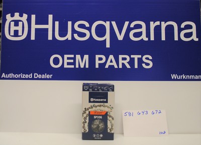 Genuine OEM Husqvarna X-CUT SP33G Chain .325 .050 72DL 581643672 rep. H30 chain