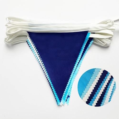 10M/32Ft Royal Blue Party Decorations Triangle Flag Pennant Bunting Fabric Ga... - Picture 6 of 6