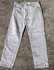 VTG 90's Levis 540 Brown Tag Relaxed Jeans Sz 34x29 Silver Gray Made in USA