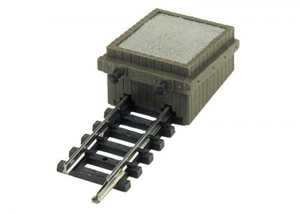 Minitrix Spur N 14976 Gleis Gerade mit Prellbock 50 mm Schiene Oldtimer 1:160