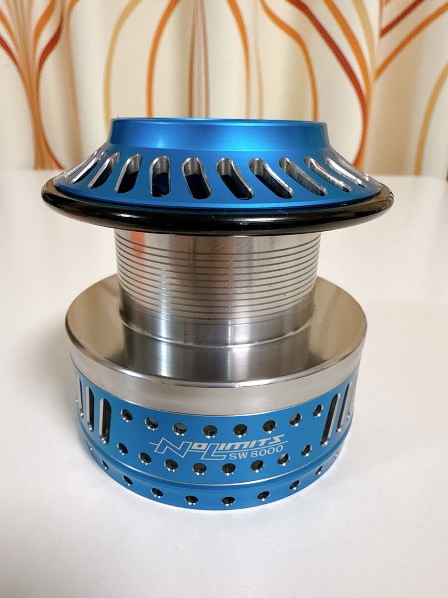 リール STUDIO Ocean Mark NO LIMITS 08 SW 8000 STUDIO Ocean Mark Custom Spool NO LIMITS 08 SW 8000 Blue