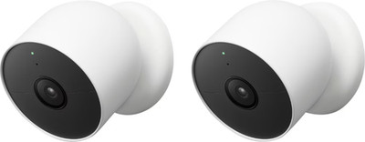 Google Nest Cam G3AL9 2er Pack 1080p Akku Überwachungskamera Weiß