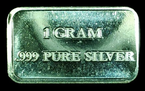 5 Grams Total Of .999 Pure Silver Bullions (1 Gram of Silver Each)