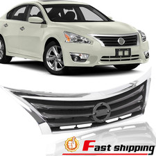 For 2013 2014 2015 Nissan Altima Front Bumper Grille Upper Grill Assembly Chrome