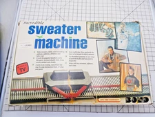 Bond Incredible Sweater Machine Knitting System with Manuals As Seen on TV
