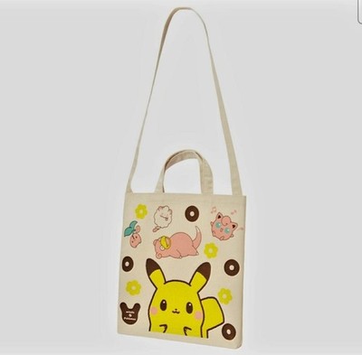 Pokémon Tote Bag Canvas Pikachu Character Eco Unopened 33x33x3cm