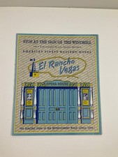 El Rancho Vegas Vintage Restaurant Menu Board Opera House Design