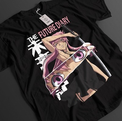 The Future Diary Shirt Mirai Nikki Tshirt Yuno T-Shirt Yuki Top Deus Anime Tee