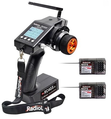 Radiolink RC4GS V3(V2 Upgrade) 5 Channel RC Radio Transmitter and 2Pcs R6FG R