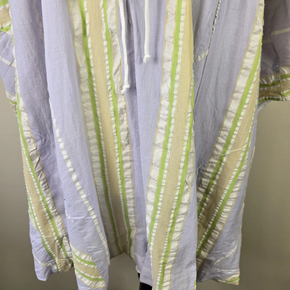 Mameluco Free People Bop Around para mujer grande junto al mar boho rayas campesinas de gran tamaño Foto 4 de 4