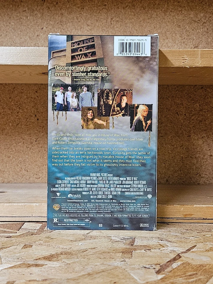 HOUSE OF WAX 2005 VHS Elisha Cuthbert Paris Hilton HORROR RARE - Image 2 of 2