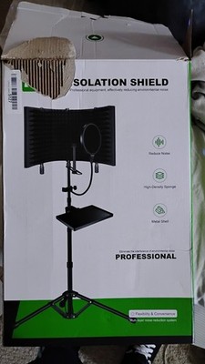 Professional Studio Recording Microphone Isolation Shield, AO-504 with stand 
