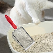 Stainless Steel Cat Litter Scoops Cleaner Tool Easy to Clean Reptile Litter