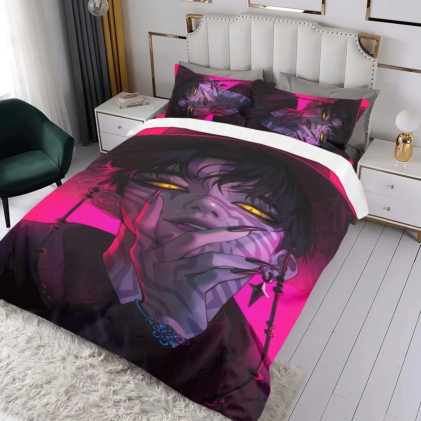 K-POP Hunters Duvet Cover Bedding Set 3 Pieces All Season Soft Kids Gift