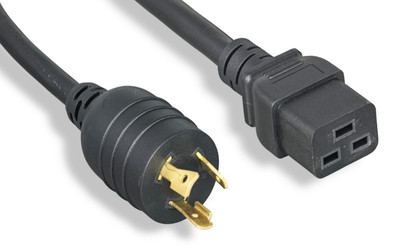 RiteAV Heavy Duty Locking Power Cord L5-20P/C19 12AWG 20A 125V 25FT