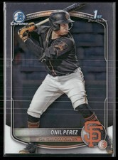 Onil Perez 2025 Bowman Chrome Prospects #BCP-134 San Francisco Giants