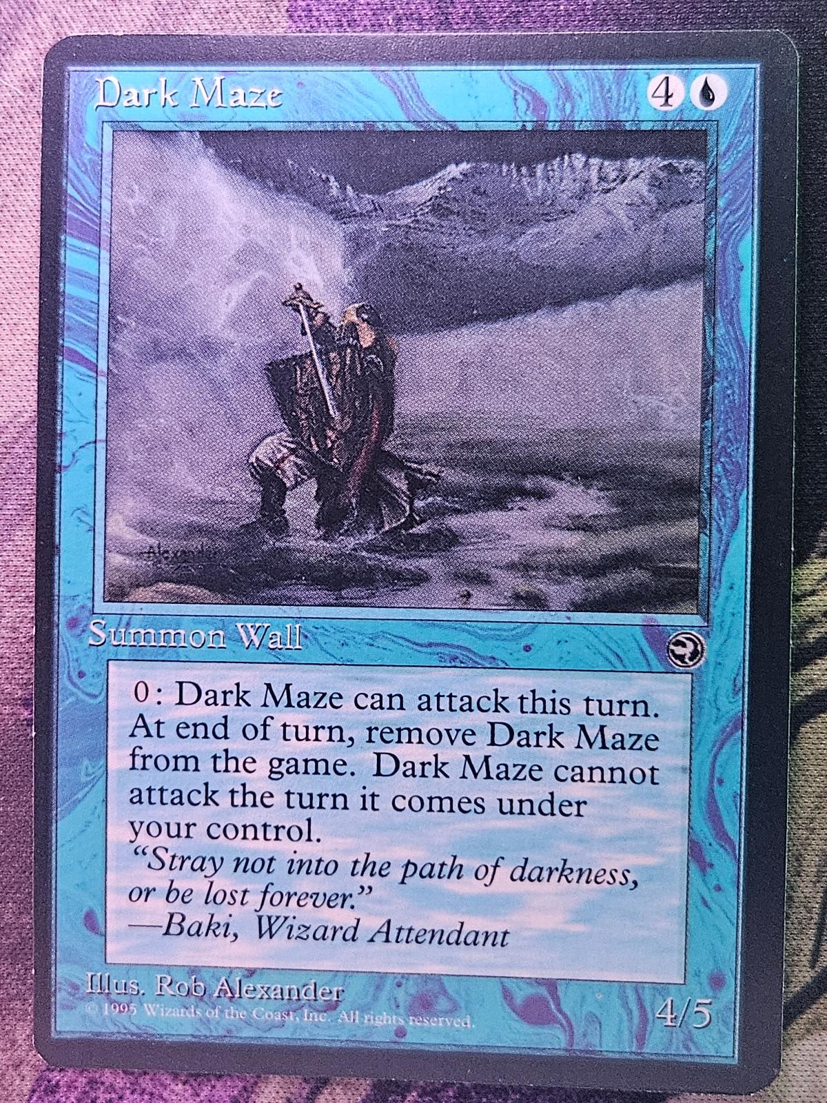 Dark Maze [Version 2] Common Homelands Magic: The Gathering Moderately Played