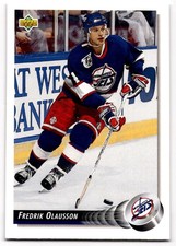 1992-93 Upper Deck Fredrik Olausson Winnipeg Jets #136