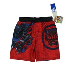 DISNEY Marvel Black Panther UPF 50 Quick Drying Board Shorts Youth sz 4