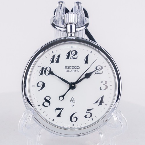 SEIKO Railway 7550-0010 Men's Quartz Pocketwatch Quartz Made in Japan #1816 - Picture 2 of 15