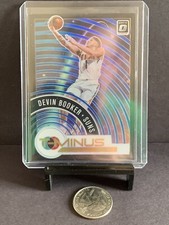 2020-21 Panini Donruss Optic T-Minus 3 2 1 Blue Prizm 51/85 Devin Booker #12 SSP