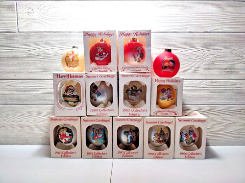 Ancienne soupe Campbell's édition collector enfants ornements de Noël